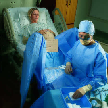 Drape Obstetrics / Gynecology Drape Under Buttocks Drape 40 W X 44 L Inch Sterile by O&M Halyard  ID 89415